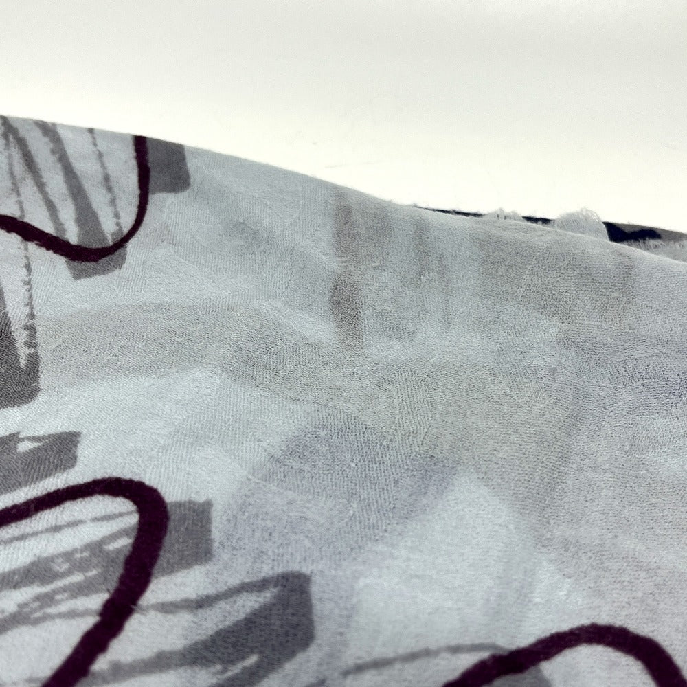 CHANEL No. 5 Perfume Apparel Large Stole/Scarf/Shawl Cashmere Women's Blue