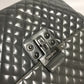 CHANEL Logo Quilted 2-Way Chain Shoulder Bag in Grey Leather