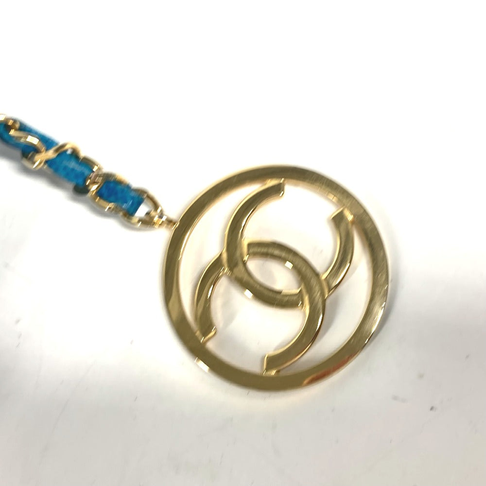 CHANEL ヴィンテージ Vステッチ CC ココマーク ショルダーバッグ カバン トートバッグ 肩掛け ハンドバッグ キャビアスキン レディース ブルー - brandshop-reference