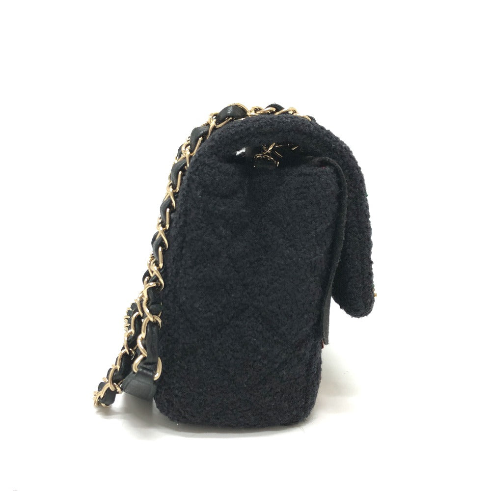 CHANEL AS2785 Matelasse No Icon Matelasse25 Matelasse 25 Double Chain Bag Crossbody Bag Shoulder Bag Canvas Black/GoldHardware Used
