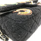 CHANEL AS2785 Matelasse No Icon Matelasse25 Matelasse 25 Double Chain Bag Crossbody Bag Shoulder Bag Canvas Black/GoldHardware Used
