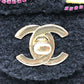 CHANEL AS2785 Matelasse No Icon Matelasse25 Matelasse 25 Double Chain Bag Crossbody Bag Shoulder Bag Canvas Black/GoldHardware Used