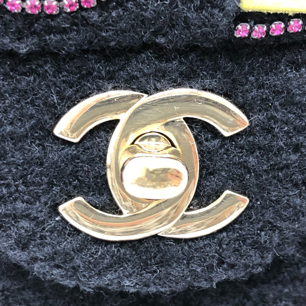 CHANEL AS2785 Matelasse No Icon Matelasse25 Matelasse 25 Double Chain Bag Crossbody Bag Shoulder Bag Canvas Black/GoldHardware Used