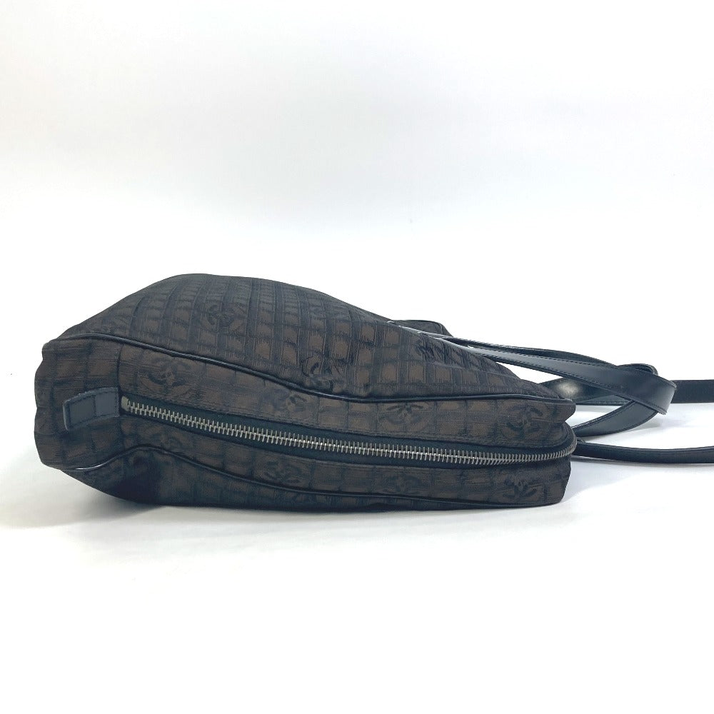 CHANEL New Travel Line Handbag, Shoulder Bag, 2-Way Bag, Business Bag, Nylon, Women's, Brown