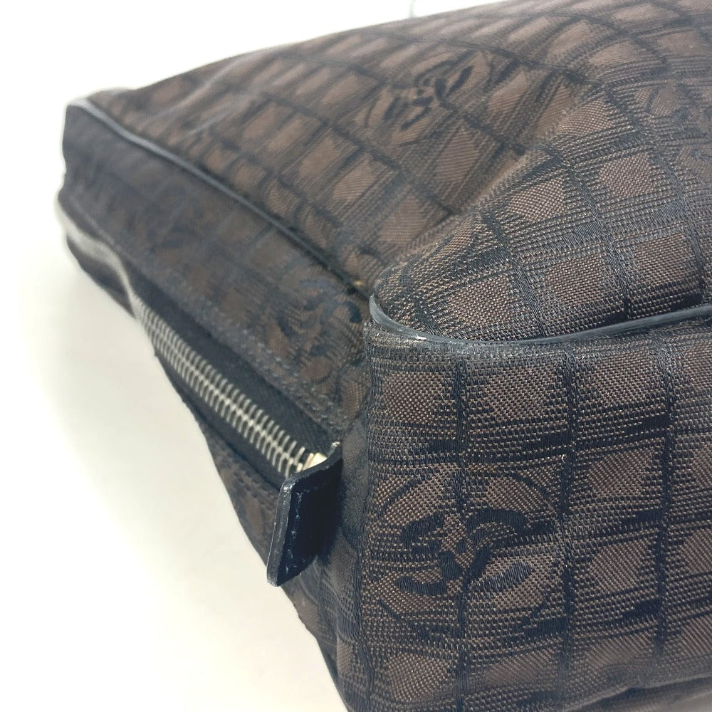 CHANEL New Travel Line Handbag, Shoulder Bag, 2-Way Bag, Business Bag, Nylon, Women's, Brown