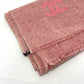 CHANEL Coco Mark Scarf, Tweed, Thin, Wool, Fashion Accessory, Women's, Pink