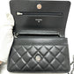 CHANEL AP0250 CC Matelasse CC Mark Classic Chain Wallet Bags Crossbody Long Wallet Shoulder Bag Caviar Leather Black/SilverHardware Used