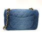 CHANEL Matelasse Mini Matelasse Matelasse Mini Matelasse20 Matelasse 20 Gradient Crossbody Bag Shoulder Bag Denim blue/GoldHardware Used