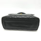 CHANEL A12397 Coco Mark Matelasse Tote Bag Top Handle Handbag Caviar Leather Women's Black