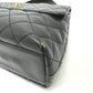 CHANEL A12397 Coco Mark Matelasse Tote Bag Top Handle Handbag Caviar Leather Women's Black