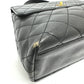 CHANEL A12397 Coco Mark Matelasse Tote Bag Top Handle Handbag Caviar Leather Women's Black