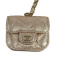 CHANEL 2024 Matelasse Coco Mark Year Gift Coin Case AirPods Bag Charm Lambskin Women's Gold