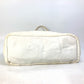 CHANEL Beach Bag, Pile, CC, Coco Mark, Shoulder Bag, Tote Bag, Cotton, Women's, White