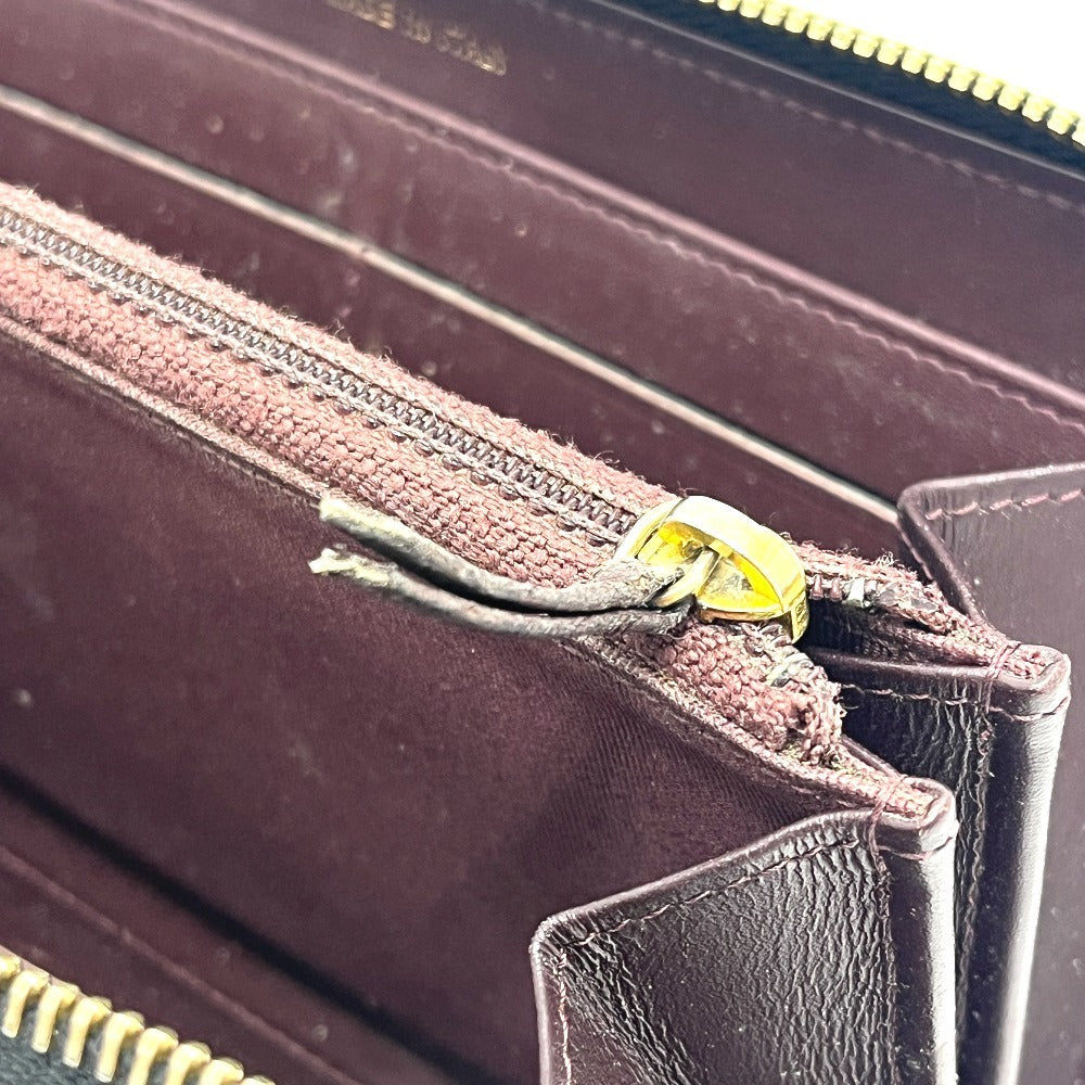 CHANEL A50097 マトラッセ ココマーク ラウンド 財布 ウォレット 長財布 キャビアスキン レディース ブラック