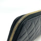 CHANEL A50097 マトラッセ ココマーク ラウンド 財布 ウォレット 長財布 キャビアスキン レディース ブラック