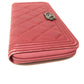 CHANEL A68733 Boy Chanel Round Zip Long Wallet, Lambskin, Women's, Rose