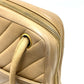 CHANEL CC Mark charm V-Stitch Chevron Bag, 2-way bag Hand Bag Lambskin Leather Beige Used