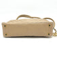 CHANEL CC Mark charm V-Stitch Chevron Bag, 2-way bag Hand Bag Lambskin Leather Beige Used