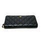 CHANEL A50097 ココマーク マトラッセ ウォレット 長財布 キャビアスキン レディース ブラック