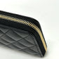 CHANEL A50097 ココマーク マトラッセ ウォレット 長財布 キャビアスキン レディース ブラック