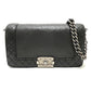 CHANEL A92193 Coco Mark Boy Chanel Chain Shoulder Bag Calfskin Ladies Black