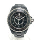 CHANEL H0682 J12 Quartz Watch Date Round Face 33MM Ceramic Ladies Black Wristwatch