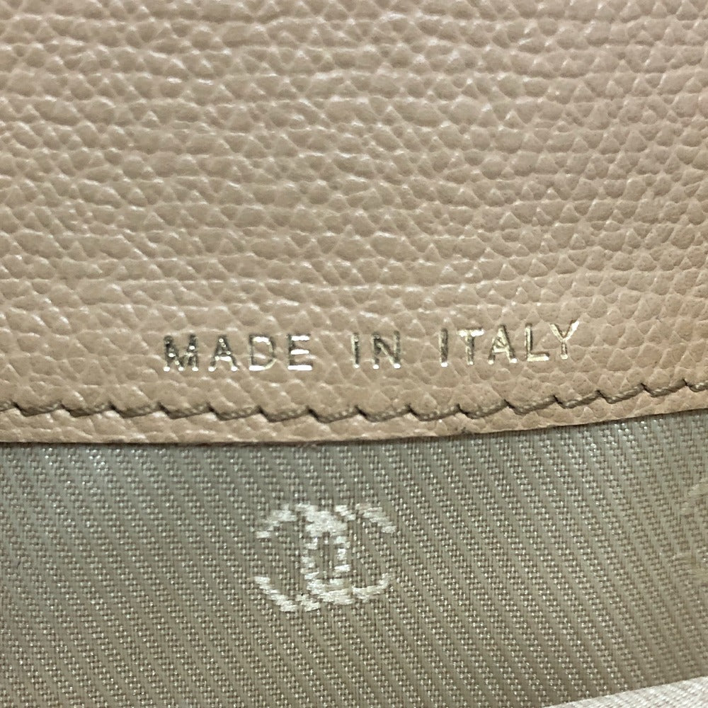 CHANEL ココボタン 財布 2つ折り財布 長財布 ウォレット 2つ折り財布 レザー レディース ベージュ