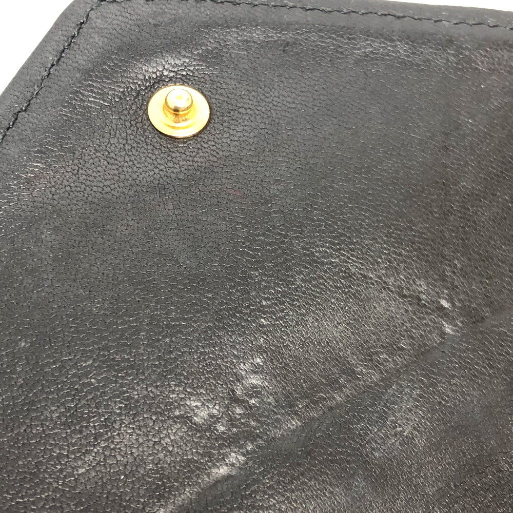 CHANEL マトラッセ 財布 ロングウォレット 小物 フラップウォレット 長財布 ラムスキン レディース ブラック