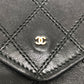 CHANEL マトラッセ 財布 ロングウォレット 小物 フラップウォレット 長財布 ラムスキン レディース ブラック