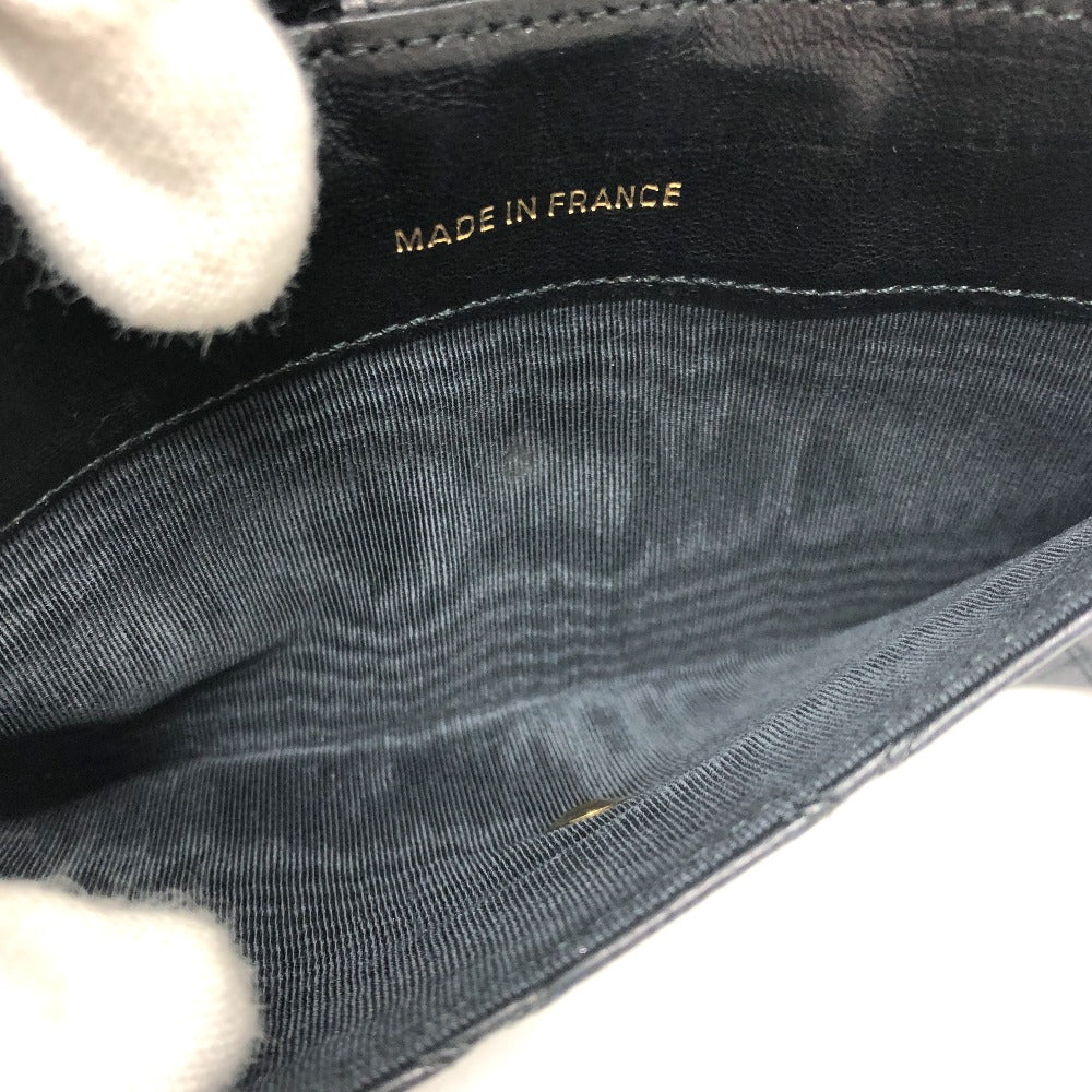 CHANEL マトラッセ 財布 ロングウォレット 小物 フラップウォレット 長財布 ラムスキン レディース ブラック