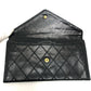 CHANEL マトラッセ 財布 ロングウォレット 小物 フラップウォレット 長財布 ラムスキン レディース ブラック