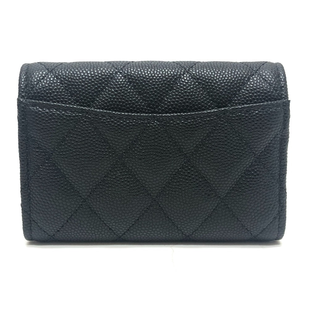 CHANEL AP0222 CC Mark Matelasse Classic Leather accessories, 4-piece set Key Case Caviar Leather Black Used