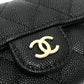 CHANEL AP0222 CC Mark Matelasse Classic Leather accessories, 4-piece set Key Case Caviar Leather Black Used