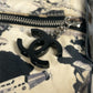 CHANEL ロゴ 飛行機 エアライン カバン ポーチ ハンドバッグ キャンバス レディース ブラック - brandshop-reference