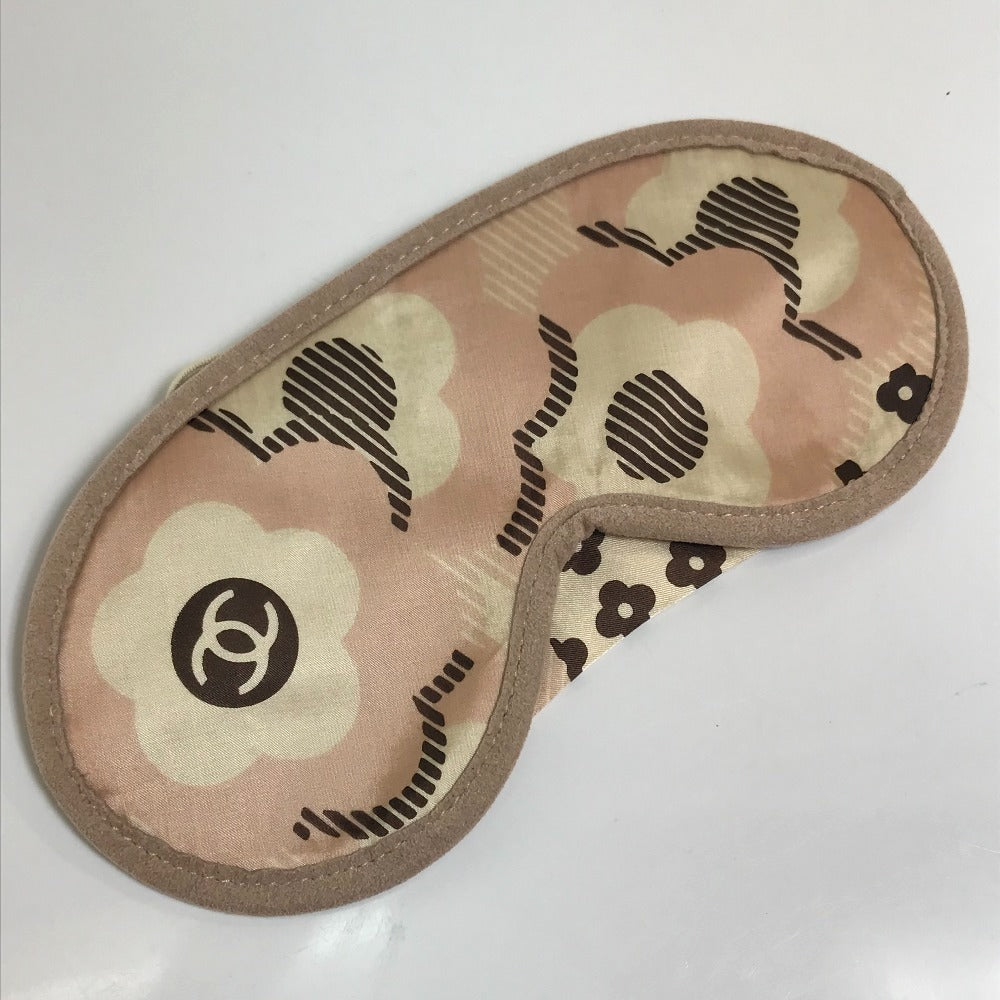 CHANEL Camellia Eye Mask Pouch and Pillow Set, Travel Case, Nylon, Women's, Pink