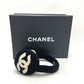 CHANEL 25B デカココ ココマーク バイカラー アパレル小物 イヤーマフ ファー レディース ブラック