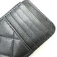 CHANEL AP2570 フラグメントケース ココマーク マトラッセ クラシック ジップ カードケース 財布 小銭入れ コインケース キャビアスキン レディース ブラック