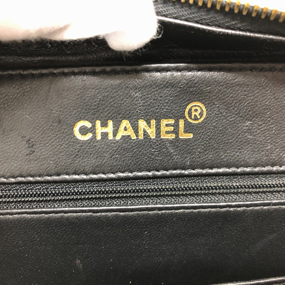 CHANEL マトラッセ バニティ 2WAY カバン 肩掛け 斜め掛け ハンドバッグ エナメル レディース ブラック