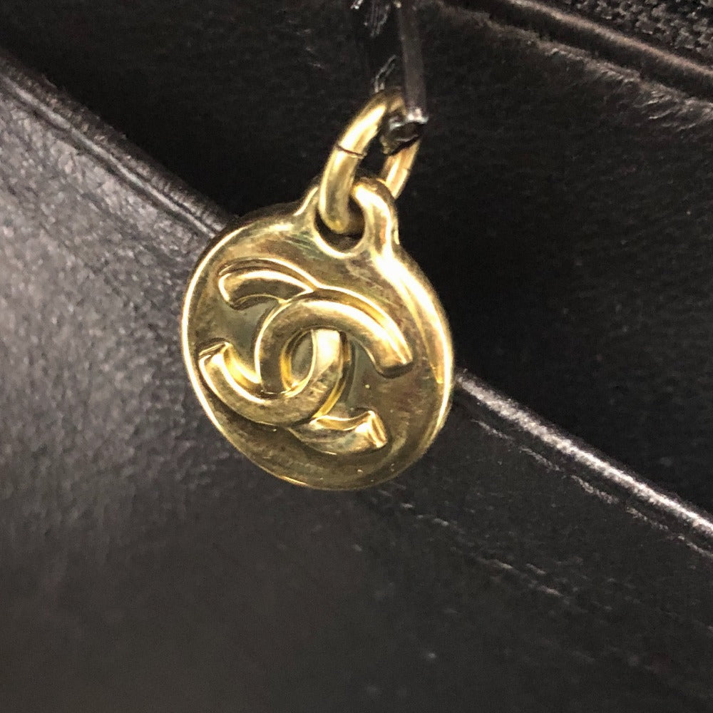 CHANEL マトラッセ バニティ 2WAY カバン 肩掛け 斜め掛け ハンドバッグ エナメル レディース ブラック