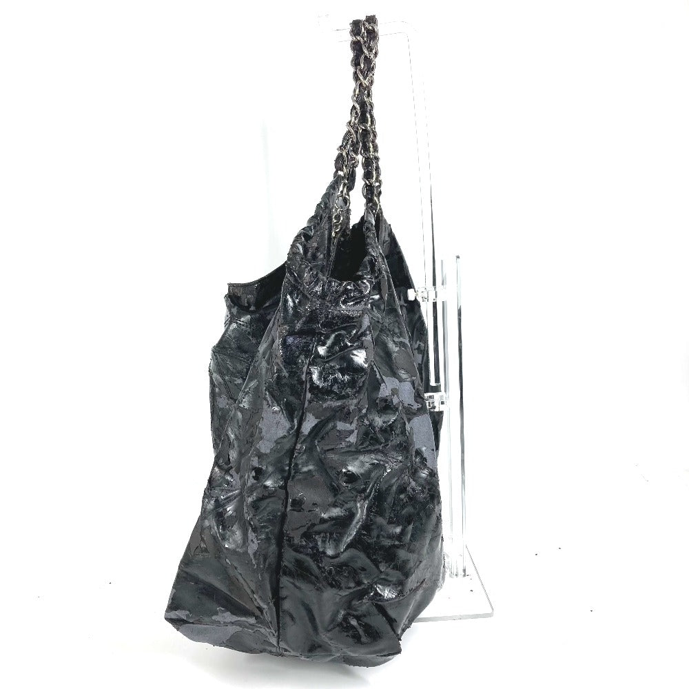 CHANEL ココカバス ココカバスPM ココカバス PM カバン バッグ 肩掛け チェーン ショルダーバッグ トートバッグ パテントレザー レディース ブラック ブラック