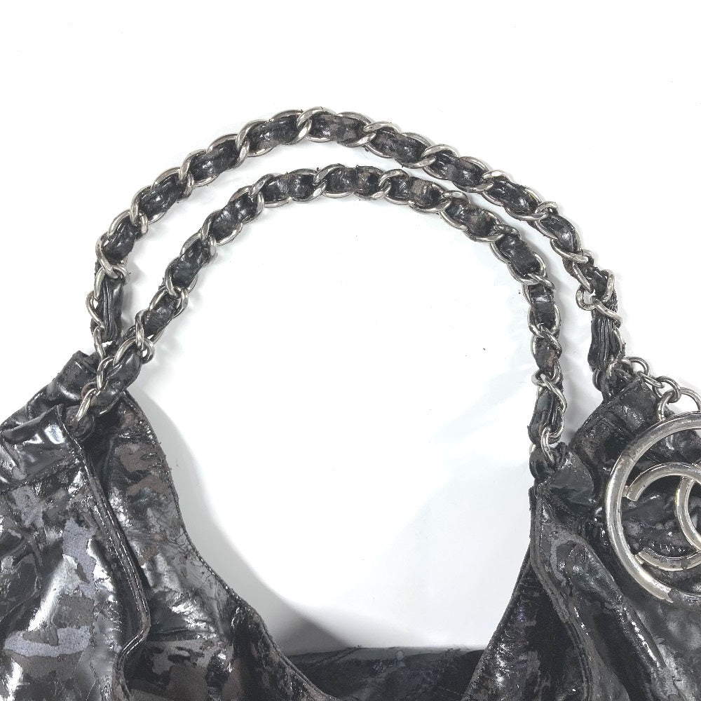 CHANEL ココカバス ココカバスPM ココカバス PM カバン バッグ 肩掛け チェーン ショルダーバッグ トートバッグ パテントレザー レディース ブラック ブラック