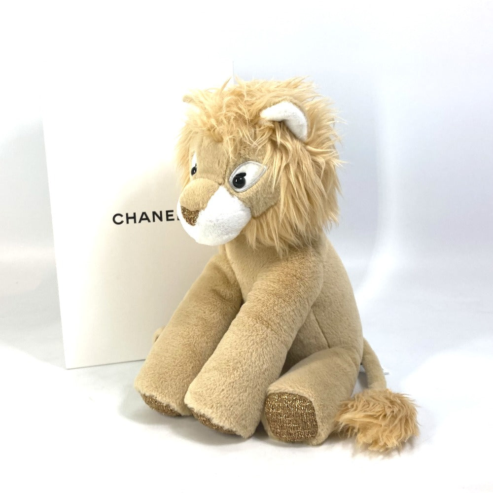 CHANEL ココクラッシュ COCO CRUSH ライオン アニマル ノベルティ 非売品 インテリア ぬいぐるみ ポリエステル レディース ベージュ