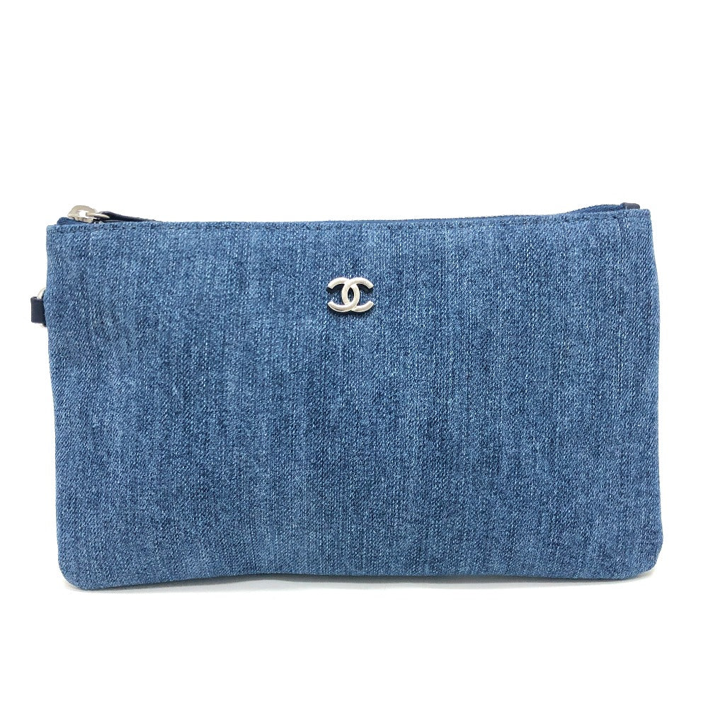 CHANEL AS3260 Chanel 22 Matelasse with medal charm Small Hobo Shoulder Bag Bag Shoulder Bag Denim blue/SilverHardware Used