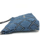 CHANEL AS3260 Chanel 22 Matelasse with medal charm Small Hobo Shoulder Bag Bag Shoulder Bag Denim blue/SilverHardware Used