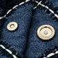 CHANEL AS3260 Chanel 22 Matelasse with medal charm Small Hobo Shoulder Bag Bag Shoulder Bag Denim blue/SilverHardware Used