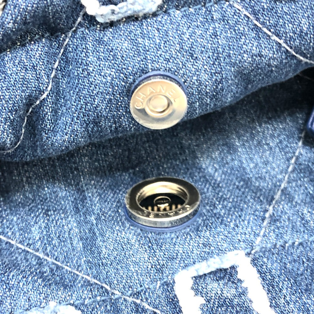 CHANEL AS3260 24A CHANEL22 ロゴパッチワーク ショルダーバック 肩掛けバック 斜め掛けバッグ ショルダーバッグ デニム レディース ブルー