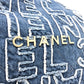 CHANEL AS3260 24A CHANEL22 ロゴパッチワーク ショルダーバック 肩掛けバック 斜め掛けバッグ ショルダーバッグ デニム レディース ブルー