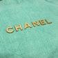 CHANEL AS3260 Matelasse Chanel 22 Small Chain Shoulder Bag/Handbag in Denim, Turquoise and Green
