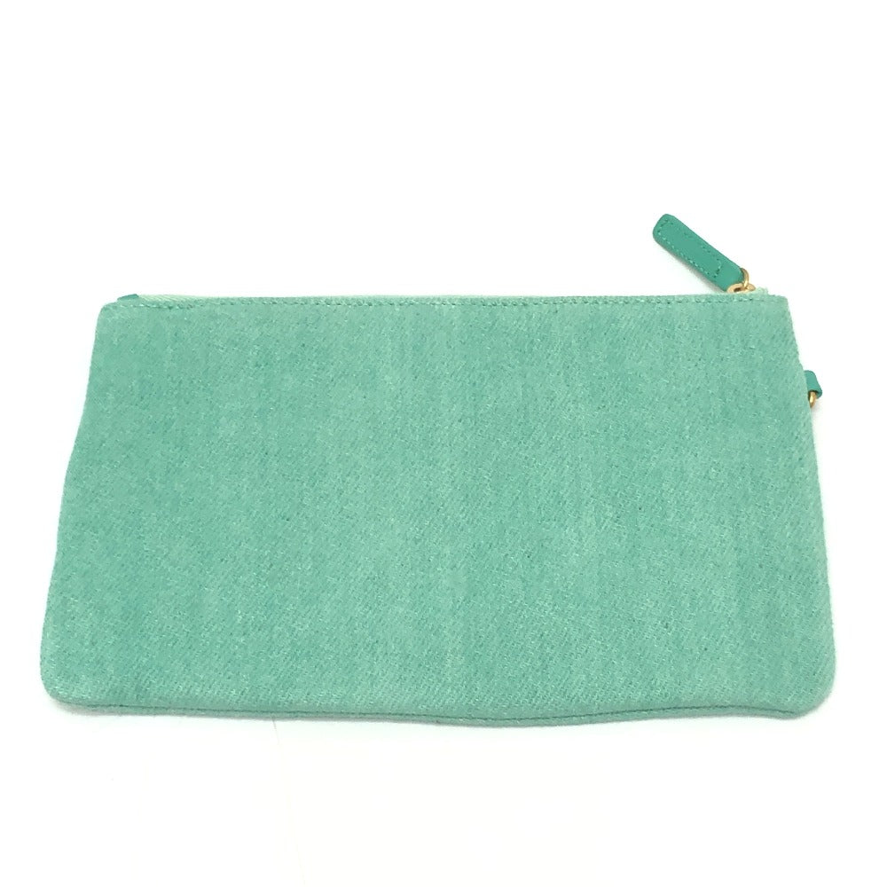 CHANEL AS3260 Matelasse Chanel 22 Small Chain Shoulder Bag/Handbag in Denim, Turquoise and Green