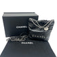 CHANEL AS3980 Chanel 22 Mini 2-Way Chain Bag Shoulder Bag Leather Women's Silver Hardware Black